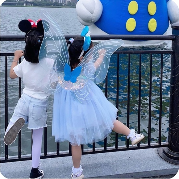 NWT 3 Piece Fairy Wings Set, Blue - Picture 2 of 3